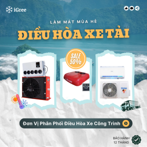 Điều hòa ắc quy 12V/24V cho máy xúc – Giải pháp làm mát tiết kiệm nhiên liệu, hiệu suất vượt trội